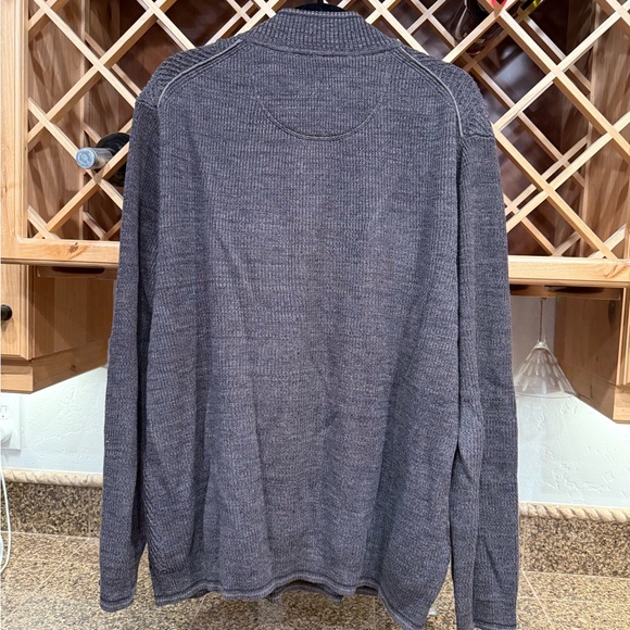 Tommy Bahama Charcoal Zip-Up Sweater - Picture 7 of 12